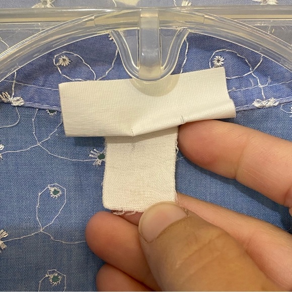 Vintage Eyelit Embroidered Blouse High Ectane Designs Sz Small - Picture 6 of 9